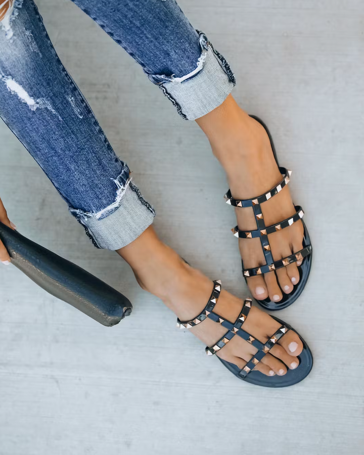 So Mellow Studded Slippers