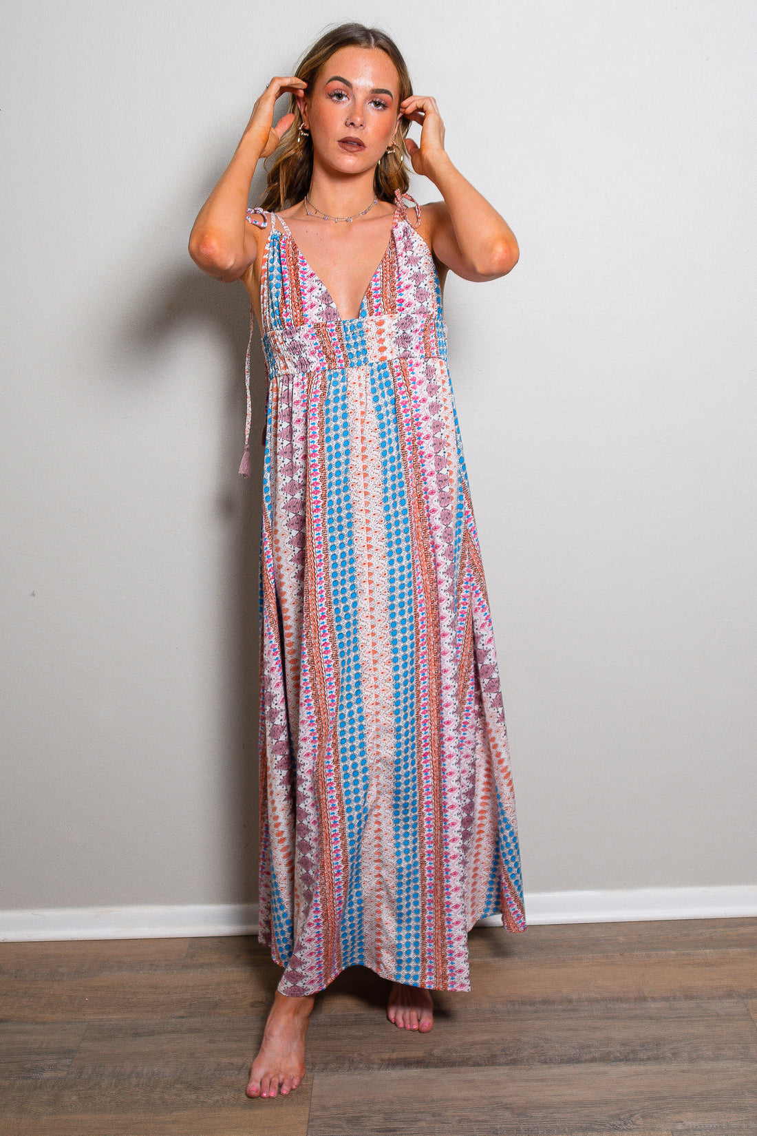 Forbidden Love Printed Maxi Dress