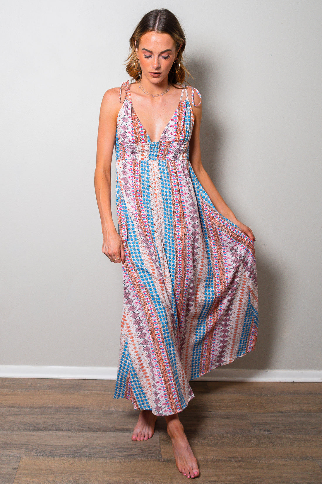 Forbidden Love Printed Maxi Dress