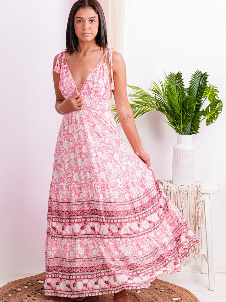 Can't Get Past This Moment Floral Maxi Dress - Truelynn Clothing Company